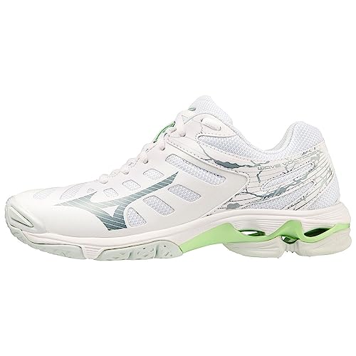 Mizuno Damen Wellenspannung Volleyball, Weiße Gletscherer-First-Terrasse, 45 EU von Mizuno