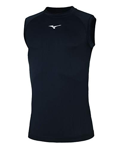 Mizuno Uni Core Sleeveless Underwear Ärmelloses T-Shirt, schwarz/weiß, S Mizuno Uni Core Sleeveless Underwear Ärmelloses T-Shirt, schwarz/weiß, S von Mizuno