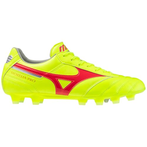 Mizuno Fußballschuhe für Erwachsene, Morelia II Pro, Gelb – Marke EAN: 5059431728958 – Schuhgröße 45 von Mizuno