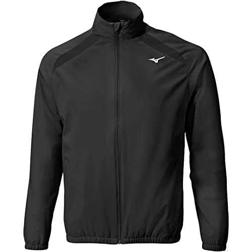 Mizuno Golf Herren Move Breath Thermo Move Tech Golfjacke mit durchgehendem Reißverschluss, wasserdicht, Größe M, Schwarz von Mizuno