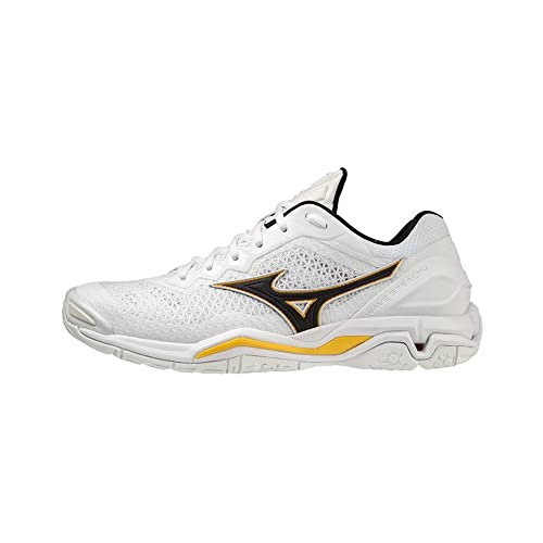 Mizuno Handballschuhe Herren Handballschuhe Wave Stealth V(U) White/Black/Lemon Chrome 46 von Mizuno