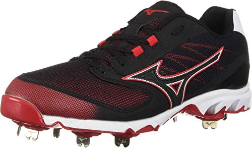 Mizuno Herren 320561.9010.07.0700 Baseballschuh, schwarz/red von Mizuno