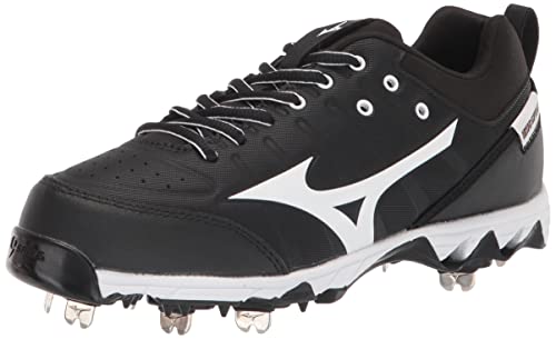 Mizuno Herren 320638.9000.11.0900 9-Spike Swift 7 Low Damen Softball-Stollen aus Metall, schwarz/weiß von Mizuno