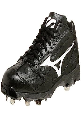 Mizuno Herren 9-Spike Classic Mid G4 Cleat, Schwarz (schwarz/weiß), 43 EU von Mizuno