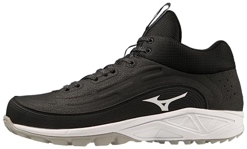 Mizuno Herren Ambition 3 Bb Mid als Baseball Cleats, Schwarz/Weiß, 10 von Mizuno