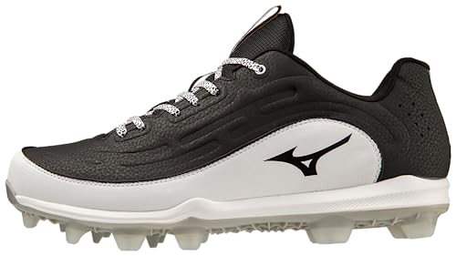 Mizuno Herren Ambition 3 Low TPU Baseball-Stollen, Schwarz/Weiß, 38 EU von Mizuno