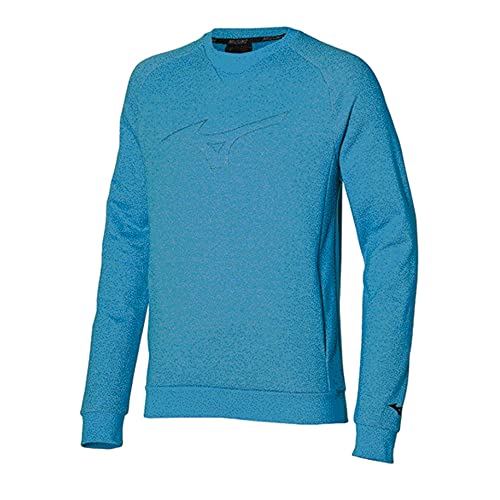 Mizuno Herren Athletic Sweatshirt, Mykonos Blue, M von Mizuno