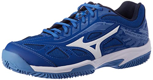 Mizuno Herren Breakshot 3 CC Sneaker, Tblue Wht Jasperblue, 38.5 EU von Mizuno