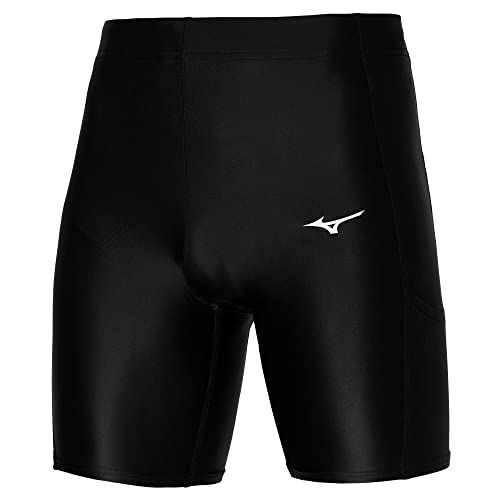 Mizuno Herren Core Mid Tight Leggings, Schwarz, L von Mizuno