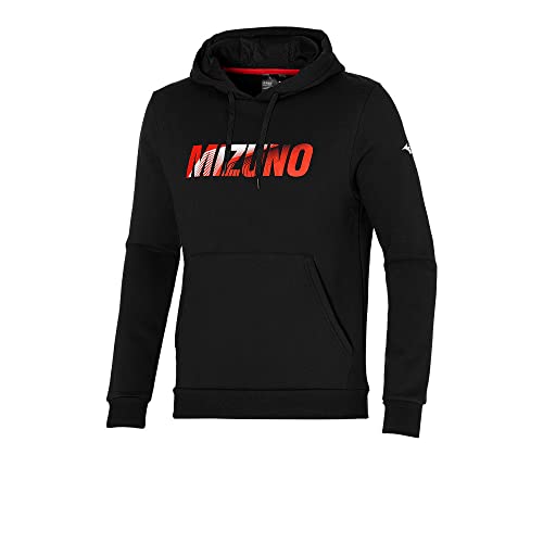 Mizuno Herren Hoodie Kapuzen-Sweatshirt, Schwarz, S von Mizuno