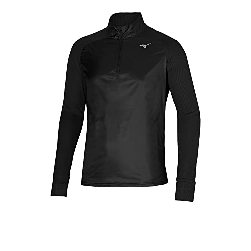 Mizuno Herren Hybrid Ls Hz Shirt, Schwarz, XL von Mizuno