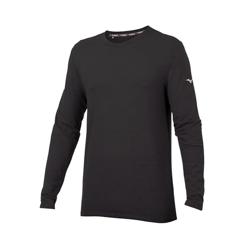 Mizuno Herren Infinity Langarm-Shirt Hemd, schwarz, Large von Mizuno