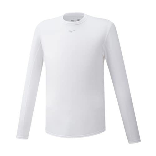 Mizuno Herren Mid Weight Crew Unterhemd, White, M Mizuno Herren Mid Weight Crew Unterhemd, White, M von Mizuno