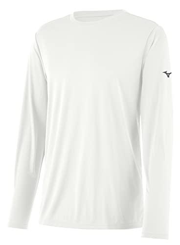 Mizuno Herren Nxt Langarm T-Shirt, Weiss/opulenter Garten, X-Large Mizuno Herren Nxt Langarm T-Shirt, Weiss/opulenter Garten, X-Large von Mizuno