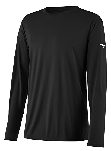 Mizuno Herren Nxt Langarm T-Shirt, schwarz, Medium von Mizuno