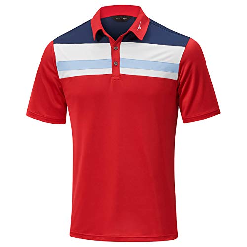 Mizuno Herren Quick Dry Citizen verschieben Tech Polo-Hemd - Rot - XL von Mizuno