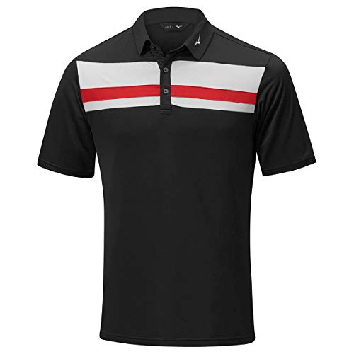 Mizuno Herren Quick Dry Citizen verschieben Tech Polo-Hemd - Schwarz - M von Mizuno