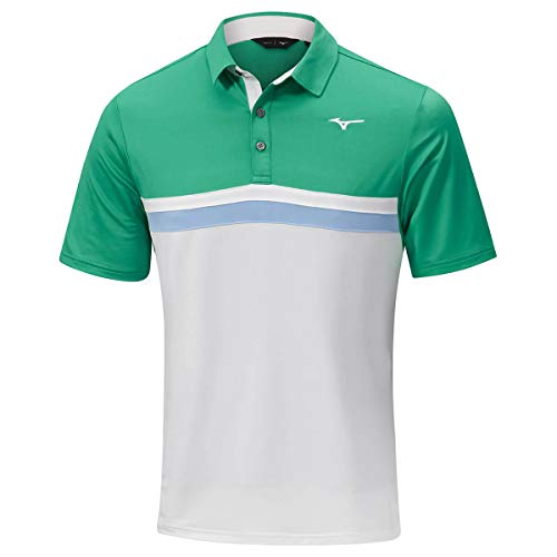 Mizuno Herren Quick Dry Horizon Soft Touch Tech Polo-Hemd - Mint - XL von Mizuno