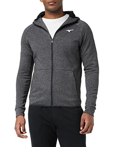 Mizuno Herren Rb Sweat Hoodie Kapuzen-Sweatshirt, schwarz/schwarz, M von Mizuno