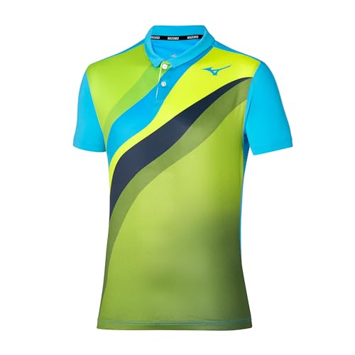 Mizuno Herren Release Shadow Poloshirt Poloh, blau, L von Mizuno