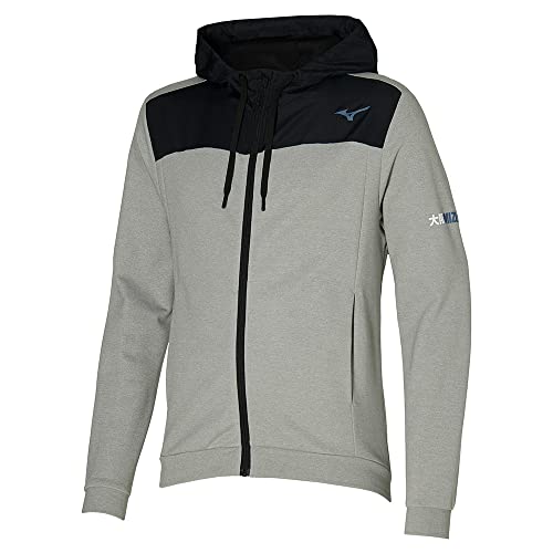 Mizuno Herren Sweatjacke Jacke, Grau Melange, L von Mizuno