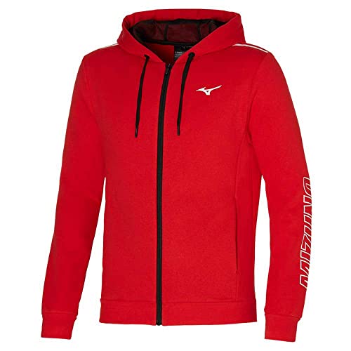 Mizuno Herren Sweatjacke Trainingsjacke, Feuerrot, XXL von Mizuno