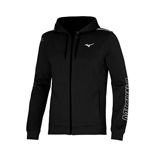 Mizuno Herren Sweatjacke Trainingsjacke, Schwarz, XXL von Mizuno