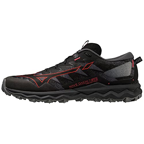 Mizuno Herren Wave Daichi 7 GTX Running Shoes, Black/Bittersweet/Iron Gate, 42.5 EU von Mizuno