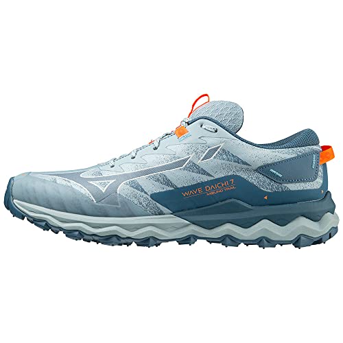 Mizuno Herren Wave Daichi 7 Traillaufschuh, Forget-Me-Not/Provincial Blue/Light Orange, 40 EU von Mizuno