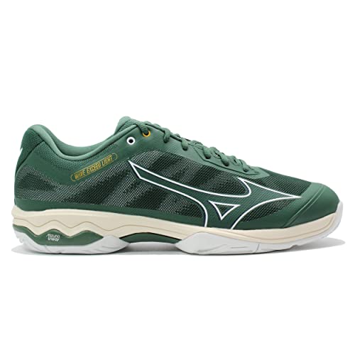 Mizuno Herren Wave Exceed Light AC Tennisschuh, Pineneedle/White/Papyrus, 43 EU von Mizuno