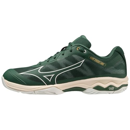 Mizuno Herren Wave Exceed Light AC Tennisschuh, Pineneedle/White/Papyrus, 41 EU von Mizuno