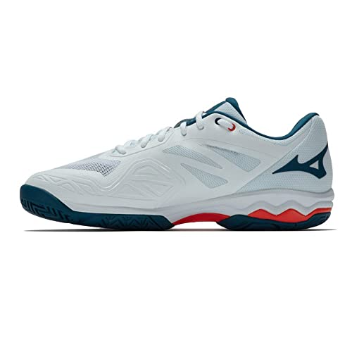 Mizuno Herren Wave Exceed Light AC Tennisschuh, Wht Cherrytom Moroccanb, 43 EU von Mizuno