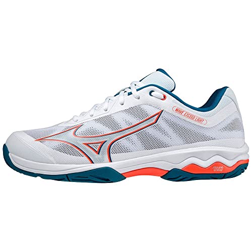 Mizuno Herren Wave Exceed Light AC Tennisschuh, Wht Cherrytom Moroccanb, 44.5 EU von Mizuno