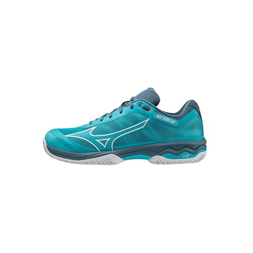 Mizuno Herren Wave Exceed Light CC Tennisschuh, Maui Blue/White/China Blue, 44.5 EU von Mizuno