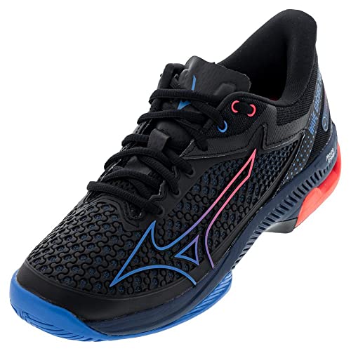 Mizuno Herren Wave Exceed Tour 5 Tennisschuh, Schwarz-Peace-Blau, 39 EU von Mizuno