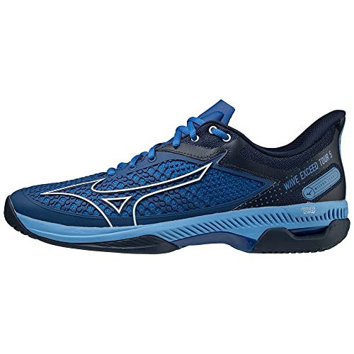 Mizuno Herren Wave Exceed Tour 5 cc Tennisschuhe, Trueblue White Dressblues, 45 EU von Mizuno