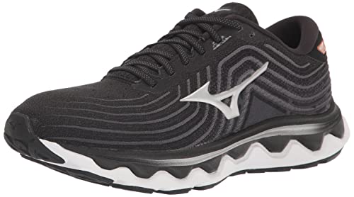 Mizuno Men's Wave Horizon 6 Running Shoe, Black-Silver, 10 UK von Mizuno