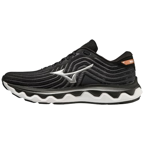 Mizuno Herren Wave Horizon 6 Laufschuhe, Black Silver Orangecopper, 42 EU von Mizuno