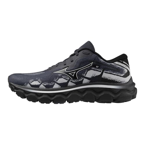 Mizuno Herren Wave Horizon 7 Laufschuh, Black-Nimbus Cloud, 42 EU von Mizuno