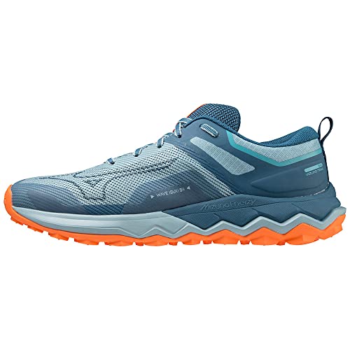 Mizuno Herren Wave Ibuki 4 Traillaufschuh, Forget-Me-Not/Blue Ashes/Light Orange, 41 EU von Mizuno