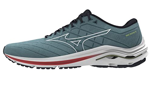 Mizuno Herren Wave Inspire 18 Laufschuh, Smokeb White Neonflame, 41 EU von Mizuno