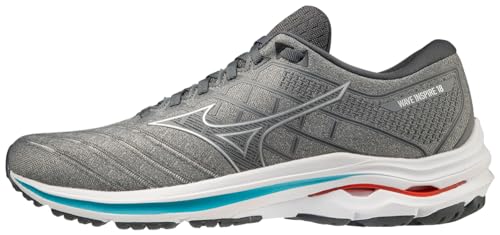 Mizuno Herren Wave Inspire 18 Sneaker, Ultimatives Grau-Silber, 42 EU von Mizuno