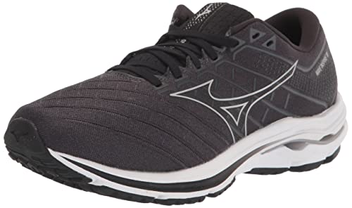 Mizuno Herren Wave Inspire 18 Laufschuh Sneaker, Schwarz/Silber, 46 EU von Mizuno