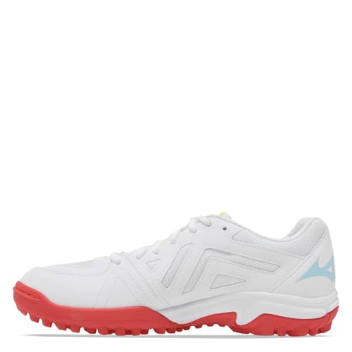 Mizuno Herren Wave Lynx Feldhockey-Schuh, White/Clearwater/Cayenne, 43 EU von Mizuno