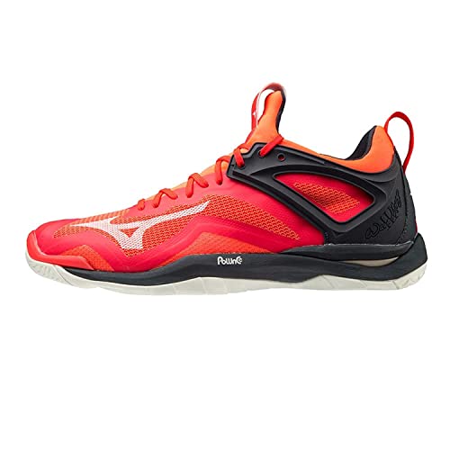 Mizuno Herren Wave Mirage 3 Handballschuh, IgnitionRed/White/Salute, 50 EU von Mizuno