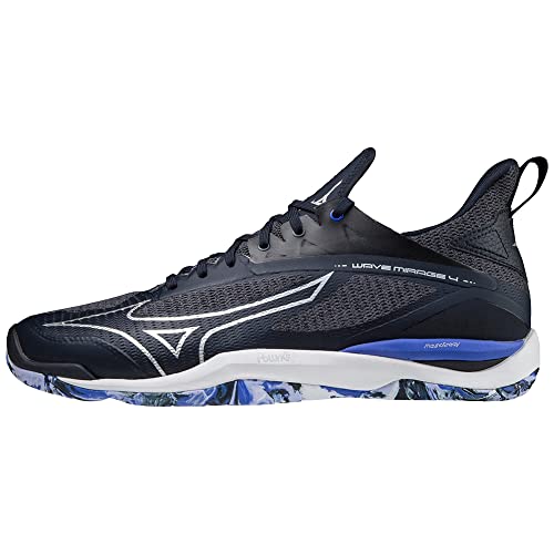 Mizuno Herren Wave Mirage 4 Handballschuh, Sky Captain/Galaxy Silver/Violet Blue, 38.5 EU von Mizuno