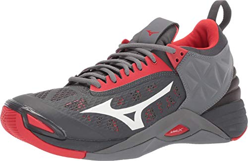 Mizuno Herren Men's Volleyball Shoe Wave Momentum Volleyballschuh, High Risk Rot Grau, 50 EU von Mizuno