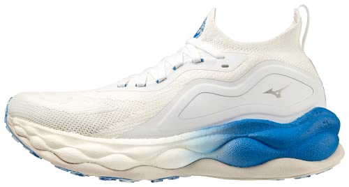 Mizuno Herren Wave Neo Ultra Laufschuhe, Undyed White Black Peaceblue, 41 EU von Mizuno