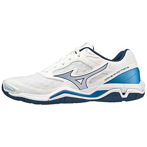 Mizuno Herren Wave Phantom 3 Sneaker, Wht Darkdenim Bluejasper, 37 EU von Mizuno