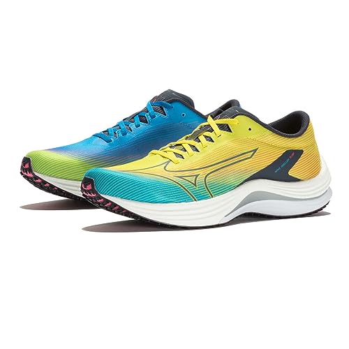 Mizuno Herren Wave Rebellion Flash Laufschuh, Bolt 2 Neon Ombre Blue Jet Blue, 45 EU von Mizuno